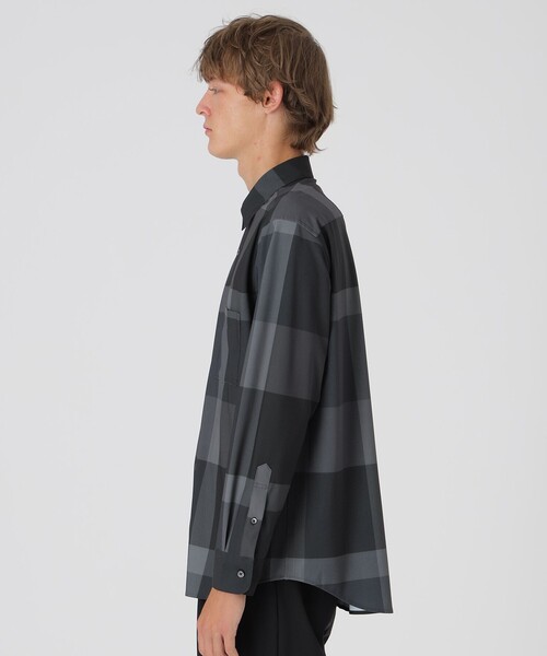 BLACK LABEL CRESTBRIDGE(ブラックレーベル・クレストブリッジ)の「トリコットクレストブリッジチェックシャツ(シャツ/ブラウス・メンズ・ホワイト系その他/ネイビー・M/L/S/XL)」の9枚目の写真