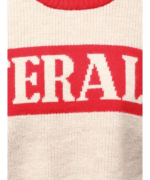 GYDA（ジェイダ）の「LITERALLYボーダーショートニットトップス（ニット/セーター・レディース・レッド/ブラック/ブルー・FREE）」の13枚目の写真