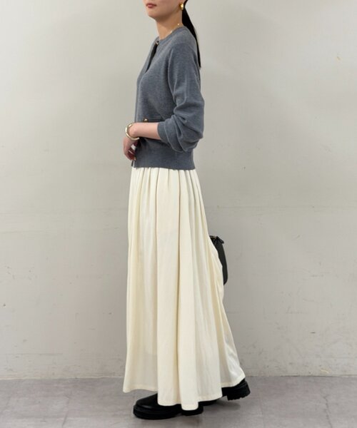 LOUNGEDRESS（ラウンジドレス）の「ウールカシミヤニットカーデ（ニット/セーター・レディース・グレー/ブルー/ブラウン/ピンク・FREE）」の14枚目の写真