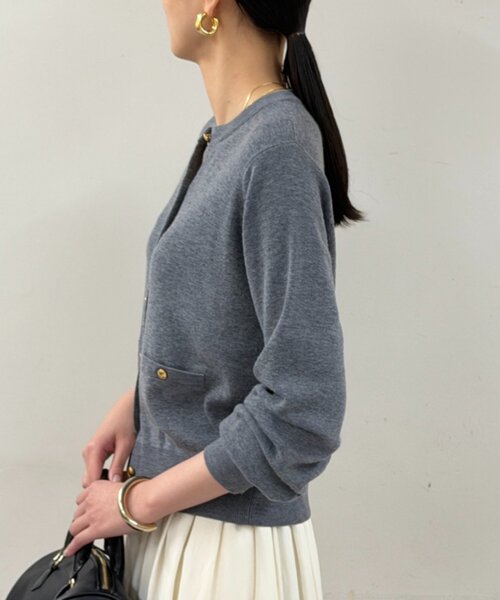 LOUNGEDRESS（ラウンジドレス）の「ウールカシミヤニットカーデ（ニット/セーター・レディース・グレー/ブルー/ブラウン/ピンク・FREE）」の17枚目の写真