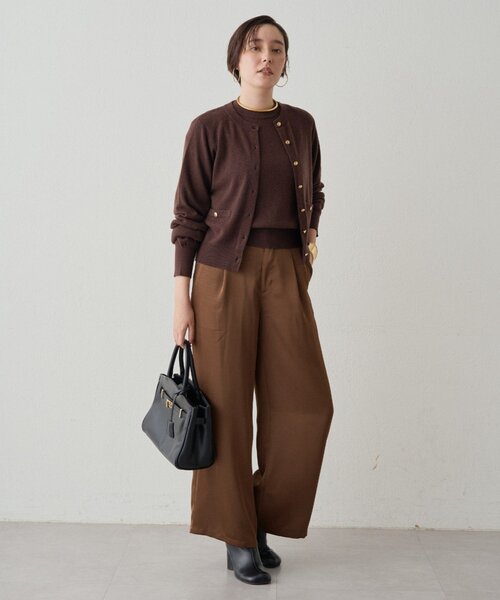 LOUNGEDRESS（ラウンジドレス）の「ウールカシミヤニットカーデ（ニット/セーター・レディース・グレー/ブルー/ブラウン/ピンク・FREE）」の5枚目の写真