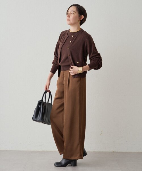 LOUNGEDRESS（ラウンジドレス）の「ウールカシミヤニットカーデ（ニット/セーター・レディース・グレー/ブルー/ブラウン/ピンク・FREE）」の6枚目の写真