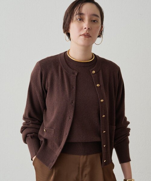 LOUNGEDRESS（ラウンジドレス）の「ウールカシミヤニットカーデ（ニット/セーター・レディース・グレー/ブルー/ブラウン/ピンク・FREE）」の22枚目の写真