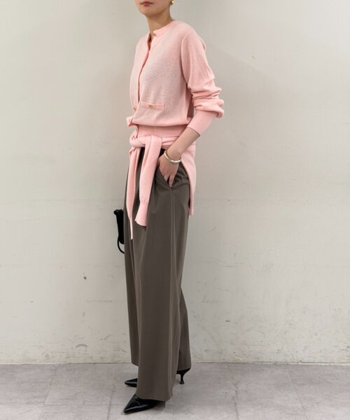 LOUNGEDRESS（ラウンジドレス）の「ウールカシミヤニットカーデ（ニット/セーター・レディース・グレー/ブルー/ブラウン/ピンク・FREE）」の8枚目の写真