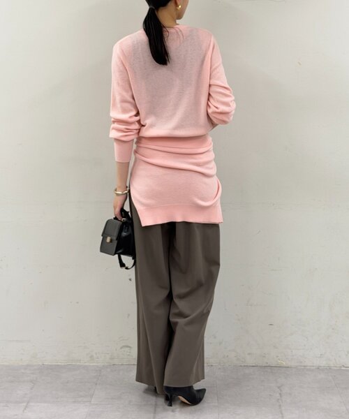 LOUNGEDRESS（ラウンジドレス）の「ウールカシミヤニットカーデ（ニット/セーター・レディース・グレー/ブルー/ブラウン/ピンク・FREE）」の9枚目の写真