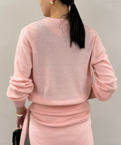 LOUNGEDRESS（ラウンジドレス）の「ウールカシミヤニットカーデ（ニット/セーター・レディース・グレー/ブルー/ブラウン/ピンク・FREE）」の12枚目の写真