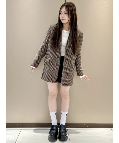GAP チェック柄 テーラードジャケット XXS