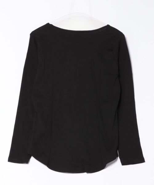RCD(アールシーディー)の「2×2リブVネックカットソー(Tシャツ/カットソー・レディース・杢グレー/オフホワイト/ベージュ/ブラック/カーキ・L/M/4L/3L/LL)」の21枚目の写真