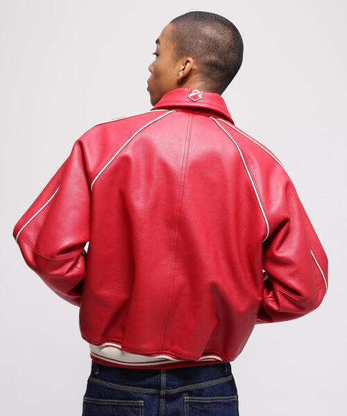 AVIREX（アヴィレックス）の「COW LOGO VARSITY JACKET / カウ ロゴ バーシティジャケット / AVIREX / アヴィレックス（スタジャン・メンズ・ネイビー/ブラック/レッド・X-LARGE/LARGE/MEDIUM/XX-LARGE）」の13枚目の写真