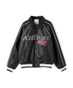 希少カラー&ビッグサイズ/ジャックローズ×ACDC/袖レザースタジャン/牛革 希少カラー&ビッグサイズ/ジャックローズ×ACDC/袖レザー