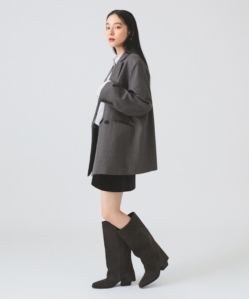 Ray BEAMS ブラックレザーオーバーサイズジャケット Ray BEAMS ブラックレザーオーバーサイズジャケット Ray BEAMS