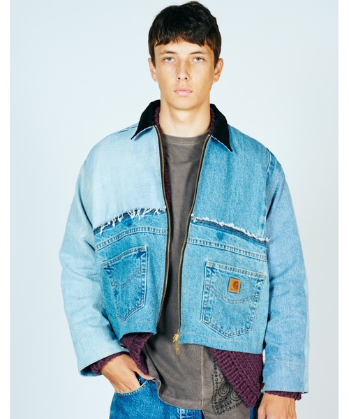 3246　Carhartt　カーハート　リメイク　再構築　ジャケット　デニム 2A.M 先行販売 THRIFTY LOOK スリフティルック / CARHARTT DENIM