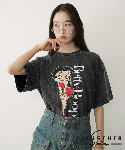 BETTY BOOP(ベティ・ブープ)の「WEGO/BETTYコラボビッグT(Tシャツ/カットソー・レディース・その他1/その他2/その他3・FREE)」の3枚目の写真