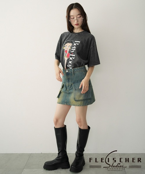 BETTY BOOP(ベティ・ブープ)の「WEGO/BETTYコラボビッグT(Tシャツ/カットソー・レディース・その他1/その他2/その他3・FREE)」の6枚目の写真