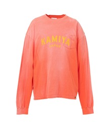 KAMIYA（カミヤ）の「"KAMIYA logo" Distressed Pocket L/S T-shirt（Tシャツ/カットソー）」