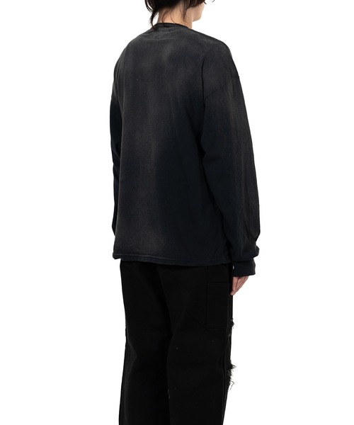 KAMIYA(カミヤ)の「"KAMIYA logo" Distressed Pocket L/S T-shirt(Tシャツ/カットソー・メンズ・ホワイト/ブラック・M/L/S)」の17枚目の写真