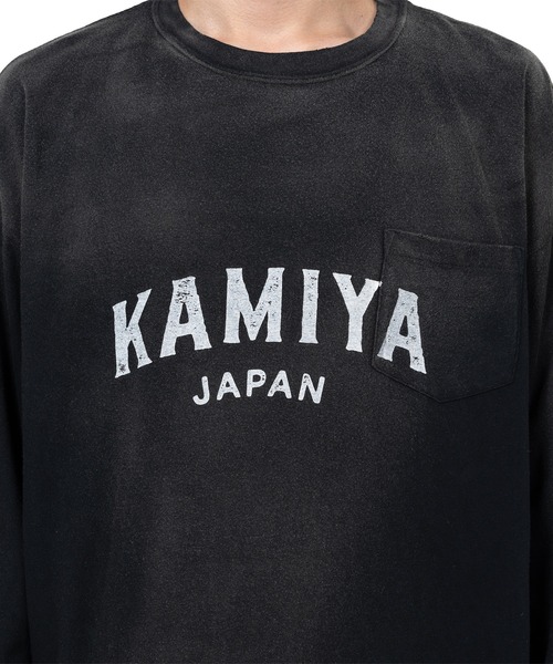 KAMIYA(カミヤ)の「"KAMIYA logo" Distressed Pocket L/S T-shirt(Tシャツ/カットソー・メンズ・ホワイト/ブラック・M/L/S)」の18枚目の写真