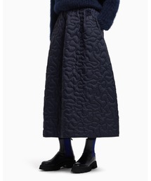 EMPORIO ARMANI | 【エンポリオ アルマーニ】ASV Winter Urbanism カプセルコレクション スカート ナイロン 3Dキルティング風刺繍(スカート)