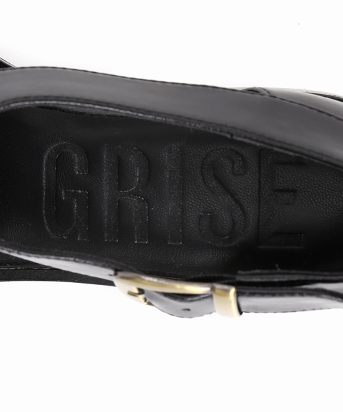 GRISE（グリーズ）の「GRISE3cmクロスストラップマニッシュ（ローファー・レディース・ホワイト系その他/ブラック/ブラウン・25cm/24.5cm/22.5cm/22cm/23.5cm/23cm/24cm）」の17枚目の写真