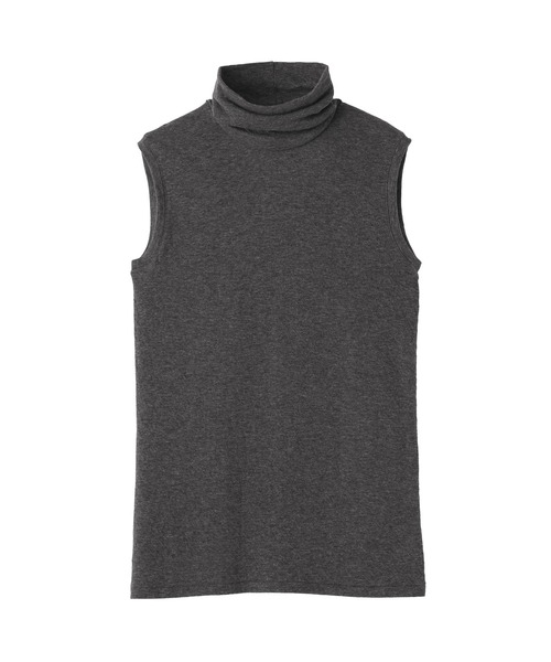 MUJI Labo(ムジラボ)の「〔MUJI Labo〕婦人 コットンカシミヤタートルネックノースリーブTシャツ(Tシャツ/カットソー・レディース・グレー系/オフホワイト/ブラック・L/M/XL/S)」の17枚目の写真