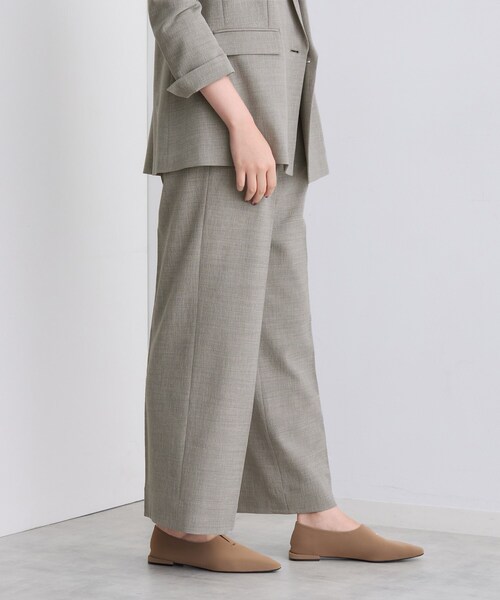 INDIVI（インディヴィ）の「【洗える／セットアップ可能】凹凸ストレッチ素材ストレートパンツ（その他パンツ・レディース・ライトグレー/スミクロ/ライトグレー系5/ブラック系その他6/ブラック系その他7・05/15 /36/38/40/13/03/19）」の7枚目の写真