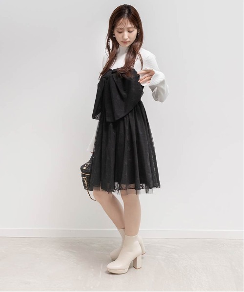 晴雨兼用 チャンキーヒールベーシックショートブーツ（ブーツ）｜RANDA