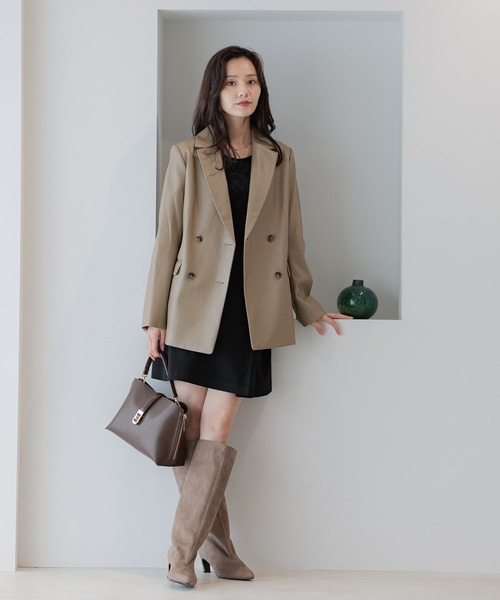 Andemiu（アンデミュウ）の「サイドジップバッグ595855（ハンドバッグ・レディース・ブラウン/ピンク/アイボリー/ブラック・FREE）」の8枚目の写真