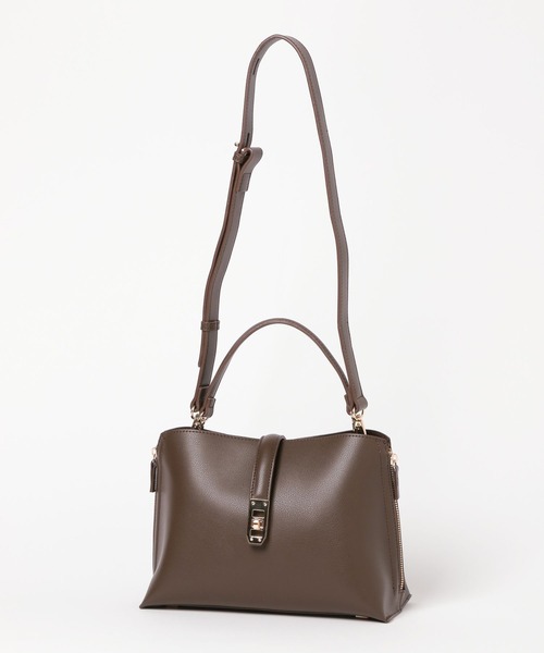 Andemiu（アンデミュウ）の「サイドジップバッグ595855（ハンドバッグ・レディース・ブラウン/ピンク/アイボリー/ブラック・FREE）」の14枚目の写真