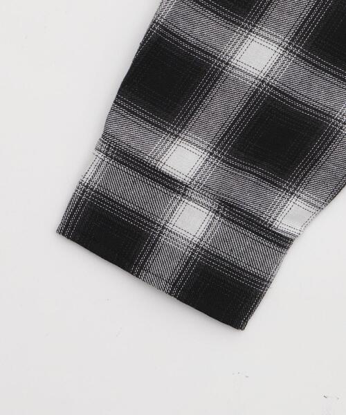 WEGO(ウィゴー)の「WEGO/裏毛フードチェックシャツ(シャツ/ブラウス・レディース・ブラウン系その他2/ブラック系その他2・FREE)」の14枚目の写真