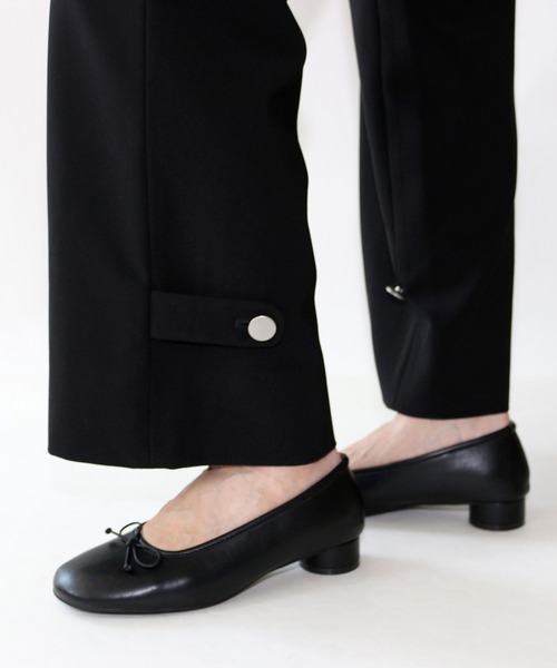 Fin（フィン）の「丸ヒールバレエシューズ【低反発スポンジ入り】（バレエシューズ・レディース・ブラック/ベージュ/ブラウン・23.5cm/23cm/22.5cm/25cm/24.5cm/24cm）」の19枚目の写真