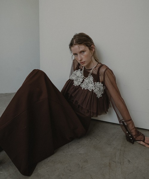 Petal embroidery dress（ドレス）｜et.UNiVER（エトユニベール）の