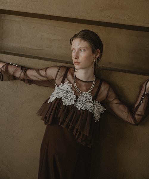 Petal embroidery dress（ドレス）｜et.UNiVER（エトユニベール）の