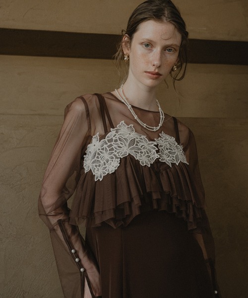 Petal embroidery dress（ドレス）｜et.UNiVER（エトユニベール）の
