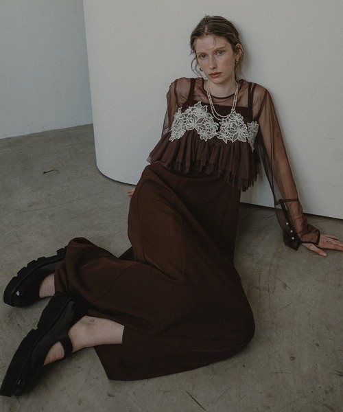 【即日発送】Petal embroidery dress 刺繍ワンピース　結婚式 Petal embroidery dress（ドレス）｜et.UNiVER（エトユニベール）の