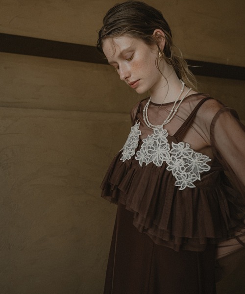 Petal embroidery dress（ドレス）｜et.UNiVER（エトユニベール）の