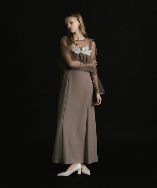 Petal embroidery dress（ドレス）｜et.UNiVER（エトユニベール）の