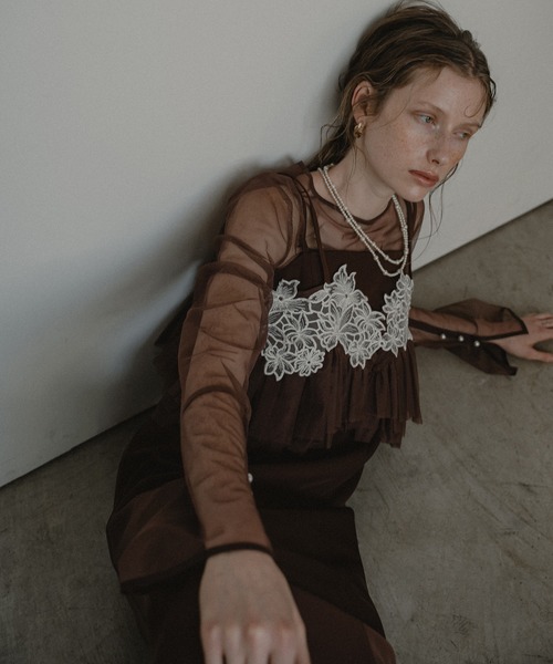 Petal embroidery dress（ドレス）｜et.UNiVER（エトユニベール）の
