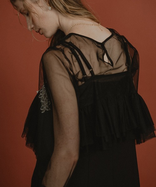 ワンピース et.UNiVER Petal embroidery dress et.UNiVER（エトユニベール）の「Petal embroidery dress（ドレス