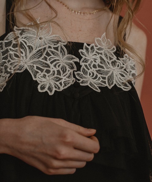 Petal embroidery dress（ドレス）｜et.UNiVER（エトユニベール）の