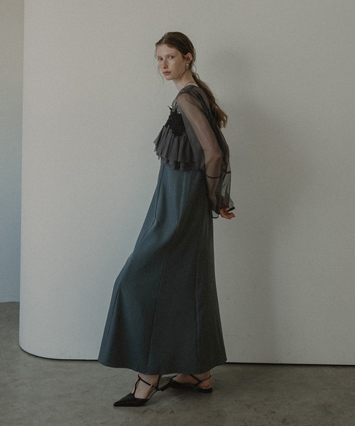 ワンピース et.UNiVER Petal embroidery dress Petal embroidery dress（ドレス）｜et.UNiVER（エトユニベール）の