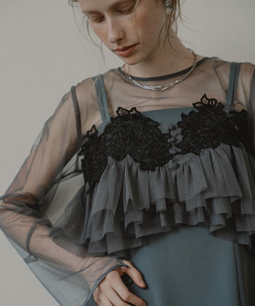 Petal embroidery dress（ドレス）｜et.UNiVER（エトユニベール）の