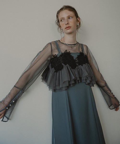 ワンピース et.UNiVER Petal embroidery dress et.UNiVER ドレス Petal embroidery dress : ZOZOTOWN Yahoo!店 - 通販