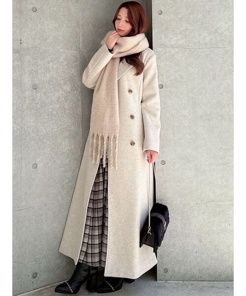 RESEXXY（リゼクシー）の「フレアデザインロングコート（その他アウター・レディース・チャコールグレー/ブラック/ベージュ・SMALL/MEDIUM）」の15枚目の写真