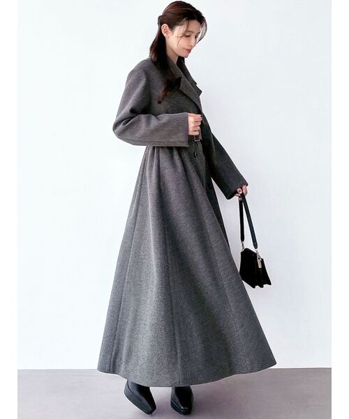 RESEXXY（リゼクシー）の「フレアデザインロングコート（その他アウター・レディース・チャコールグレー/ブラック/ベージュ・SMALL/MEDIUM）」の19枚目の写真