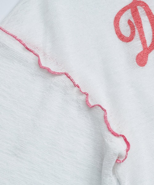 HOOK(フック)の「シアープリントロングTシャツ (SS)(Tシャツ/カットソー・レディース・ホワイト・SMALL/MEDIUM)」の7枚目の写真