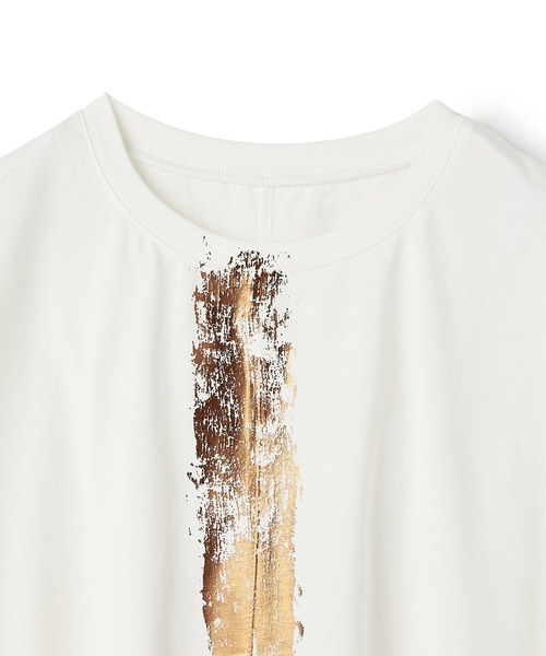 ATSURO TAYAMA(アツロウタヤマ)の「箔プリントプルオーバー(Tシャツ/カットソー・レディース・ホワイト/ブラック・M)」の4枚目の写真
