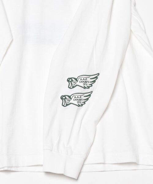 AVIREX(アヴィレックス)の「《A.A.R.C》TIGER CHAMPS SLUB L/S T-SHIRT / タイガー チャンプス スラブ 長袖Tシャツ / AVIREX / アヴィレックス(Tシャツ/カットソー・メンズ・ホワイト/チャコール/ネイビー・XX-LARGE/X-LARGE/LARGE/MEDIUM)」の4枚目の写真