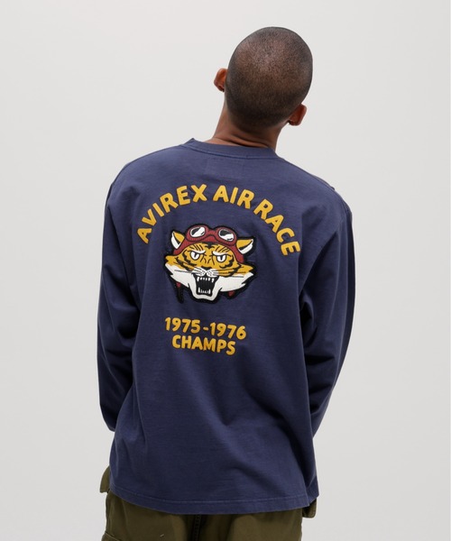 AVIREX(アヴィレックス)の「《A.A.R.C》TIGER CHAMPS SLUB L/S T-SHIRT / タイガー チャンプス スラブ 長袖Tシャツ / AVIREX / アヴィレックス(Tシャツ/カットソー・メンズ・ホワイト/チャコール/ネイビー・XX-LARGE/X-LARGE/LARGE/MEDIUM)」の13枚目の写真
