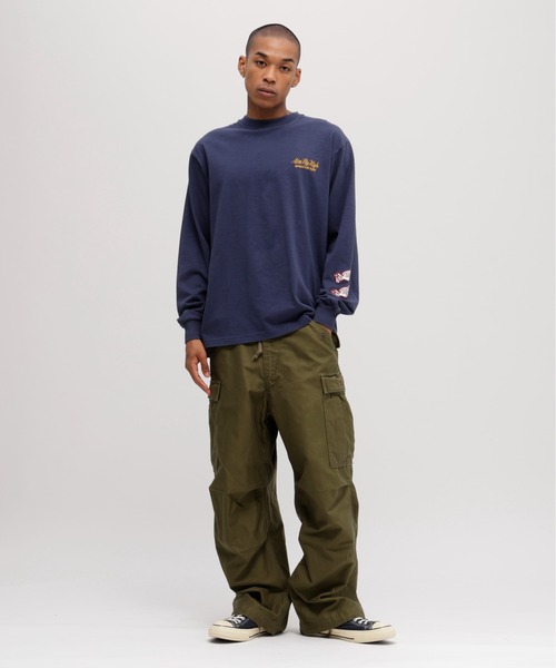 AVIREX(アヴィレックス)の「《A.A.R.C》TIGER CHAMPS SLUB L/S T-SHIRT / タイガー チャンプス スラブ 長袖Tシャツ / AVIREX / アヴィレックス(Tシャツ/カットソー・メンズ・ホワイト/チャコール/ネイビー・XX-LARGE/X-LARGE/LARGE/MEDIUM)」の7枚目の写真