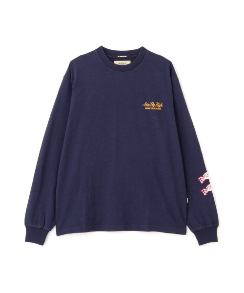 AVIREX(アヴィレックス)の「《A.A.R.C》TIGER CHAMPS SLUB L/S T-SHIRT / タイガー チャンプス スラブ 長袖Tシャツ / AVIREX / アヴィレックス(Tシャツ/カットソー・メンズ・ホワイト/チャコール/ネイビー・XX-LARGE/X-LARGE/LARGE/MEDIUM)」の9枚目の写真